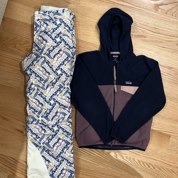 SALE!:Patagonia snow pants and fleece (matching set) - Picture 1 of 9